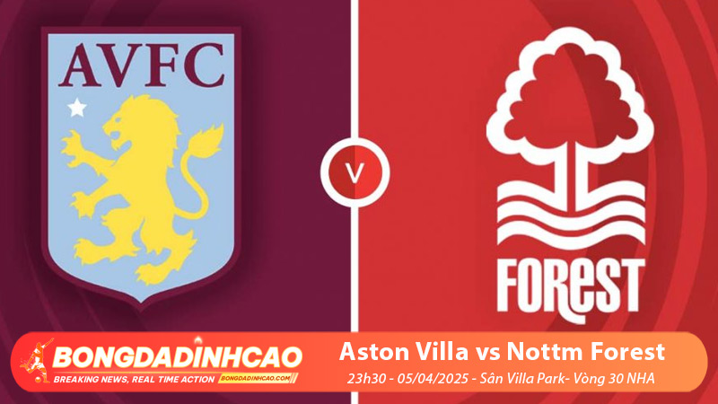 Soi kèo trận đấu giữa Aston Villa vs Nottm Forest